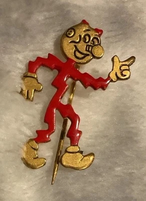 Vintage Reddy Kilowatt Electric Company Mascot Stick Pin 1940's Signed - Image 1 of 4