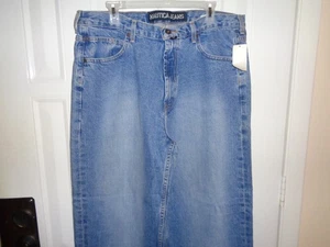 NAUTICA Blue Denim Jeans Pants Men Size 35 by 30 NWT - Picture 1 of 3