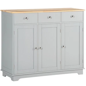 Sideboard Buffet Cabinet with Storage Cabinets and Drawers - Grey - Picture 1 of 11