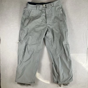 Burton Mens XL Gray Snowboard Ski Pants Insulated Baggy Cargo Winter Nylon - Picture 1 of 15