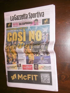 LA GAZZETTA DELLO SPORT 1 GIUGNO 2025 INTER PARIS SAINT-GERMAIN CHAMPIONS 0-5 - Picture 1 of 1