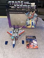 VINTAGE TRANSFORMERS G1 1984 STARSCREAM DECEPTICON SEEKER JET W BOX COMPLETE