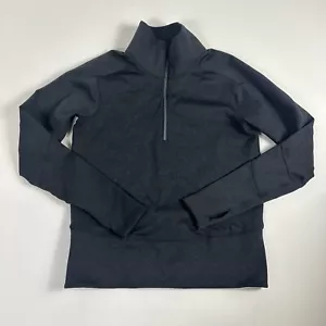 Lululemon Speckle Emboss schwarz Run To Reset 1/2 Zip sportlicher Pullover Medium - Bild 1 von 9