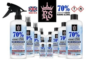 Rubbing Alcohol 70% Isopropyl Alcohol Isopropanol Disinfectant Fast Delivery UK - Picture 1 of 11