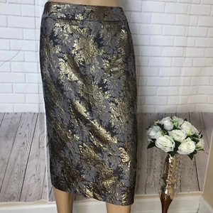 NEW WOMENS LIZ CLAIBORNE CAREER DRESSY FLORAL PRINT LINED SKIRT SIZE 12 - Picture 1 of 10