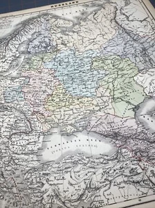 Mapa antiguo histórico alemán Schulatlas Reiner 1873 Rusia Rusia siglo XIX - Imagen 1 de 24