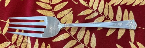 INTERNATIONAL STERLING TRIANON 8" LARGE SERVING FORK LOOK Cover