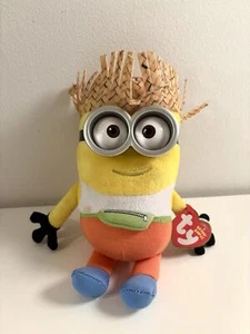Ty Original 8” Despicable ME 3 DAVE Minion Hawaiian Beanie Baby Plush - Picture 1 of 8