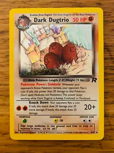 Tarjeta Pokémon Dark Dugtrio (6/82) Holo Team Rocket! ¡P&P rápido y gratis! - Imagen 1 de 56