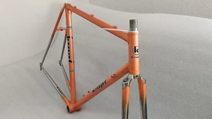 Krapf Vintage Road-Racing Bike Frameset 54cm Orange Color Vintage RARE - Picture 1 of 22