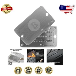 Secure Bitcoin Wallet: 304 Steel Crypto Seed Storage for Hardware Compatibility - Picture 1 of 10