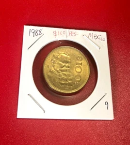 1988 $100 PESO MEXICO COIN - NICE WORLD COIN !!!  - Picture 1 of 2