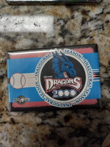 Vintage Dayton Dragons 2000 Inaugural Season Magnet Minor League Ohio Very Rare Cover