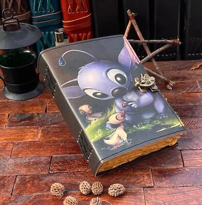 Handmade Stich Printed Blank Notebook Leather Journal Diary For Unisex Adult - Image 1 of 4