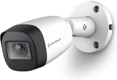 Amcrest HD 1080P 1920TVL Bullet Outdoor Security Camera Analog 2MP White - Image 1 of 4