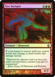 MTG FOIL Fire Servant - Premium Deck Series: Fire & Lightning #15 - Picture 1 of 1