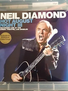 NEIL DIAMOND HOT AUGUST NIGHT 3 LTD COLOURED VINYL**NEW** - Picture 1 of 3