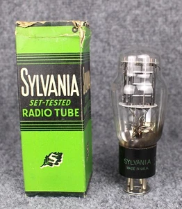 (1) Sylvania 2A3 Tube ~ Flat Black Plates ~ Side Spring Support ~ NOS NIB! - Picture 1 of 8