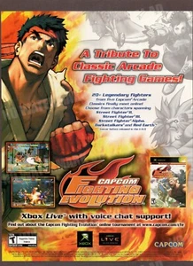 Capcom Fighting Evolution Capcom 2004 Xbox Trade Print Magazine Ad Poster ADVERT - Picture 1 of 3