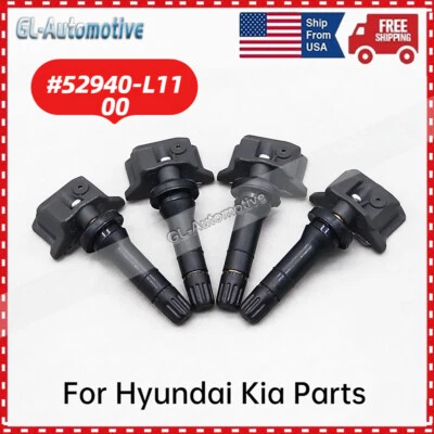 Set of 4 TPMS Tire Pressure Monitoring Sensor For Kia Sportage Hyundai Sonata - Image 1 of 4