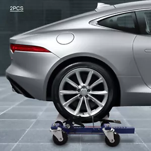 ¡Nuevo! Juego de (2) Auto Dolly Car Dolly Rueda Neumático Movimiento 2600lb Elevador Gato Dolly 2X - Imagen 1 de 11
