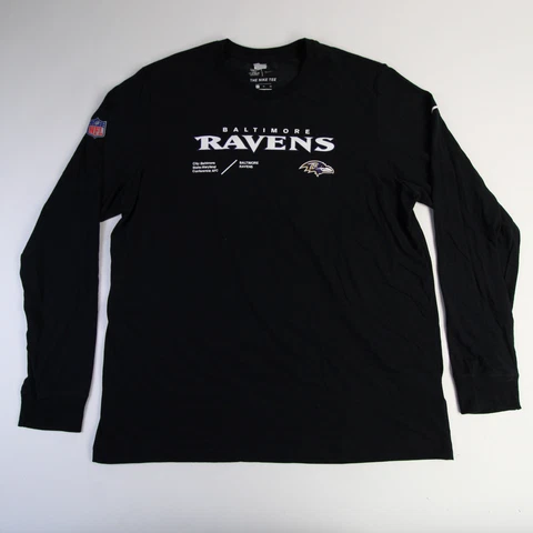 Baltimore Ravens Nike NFL On Field Apparel Nike Tee Long Sleeve Shirt Men's Cover