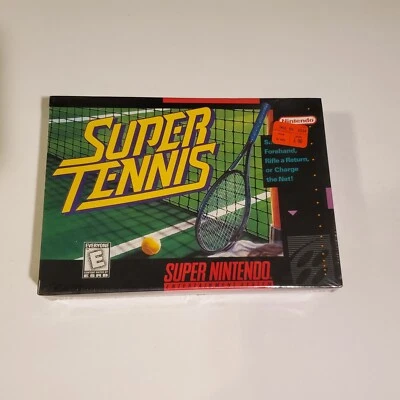 Super Tennis (Super Nintendo SNES, 1991) ☆ SEALED ☆ Brand New ☆ - Image 1 of 4