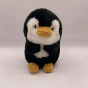 Aurora World 5" Peewee Penguin Plush Stuffed Animal Baby Black White Yellow - Picture 1 of 6