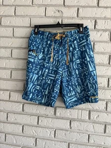 Patagonia Boy's Board Swim Trunks Blue Shorts Size 28 - Picture 1 of 6