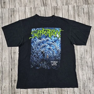 Vintage 2005 Suffocation Pierced From Within Band Tour Concert Shirt Mens L - Picture 1 of 8
