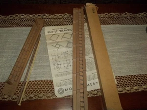 Marco de telar tejido gofre de madera vintage Montgomery y forma de madera POM & TUFT PARA ALFOMBRA - Imagen 1 de 9