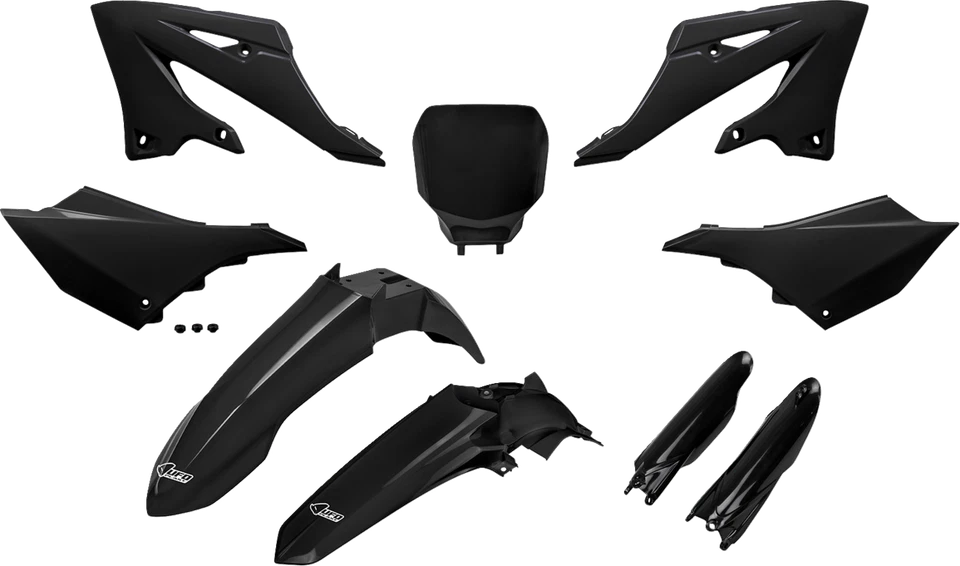 Комплект кузова UFO Restyle - черный - YZ подходит для 125/250 YAKIT335F@001 - Изображение 1 из 1