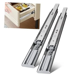 20 Inch Drawer Slides Side Mount Dresser Drawer Rails Heavy Soft Close 6 Pairs - Picture 1 of 8