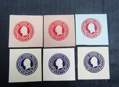nystamps US Cut Square Stamp # U432//U437 Mint NGAI    N28x2972 - Image 1 of 2