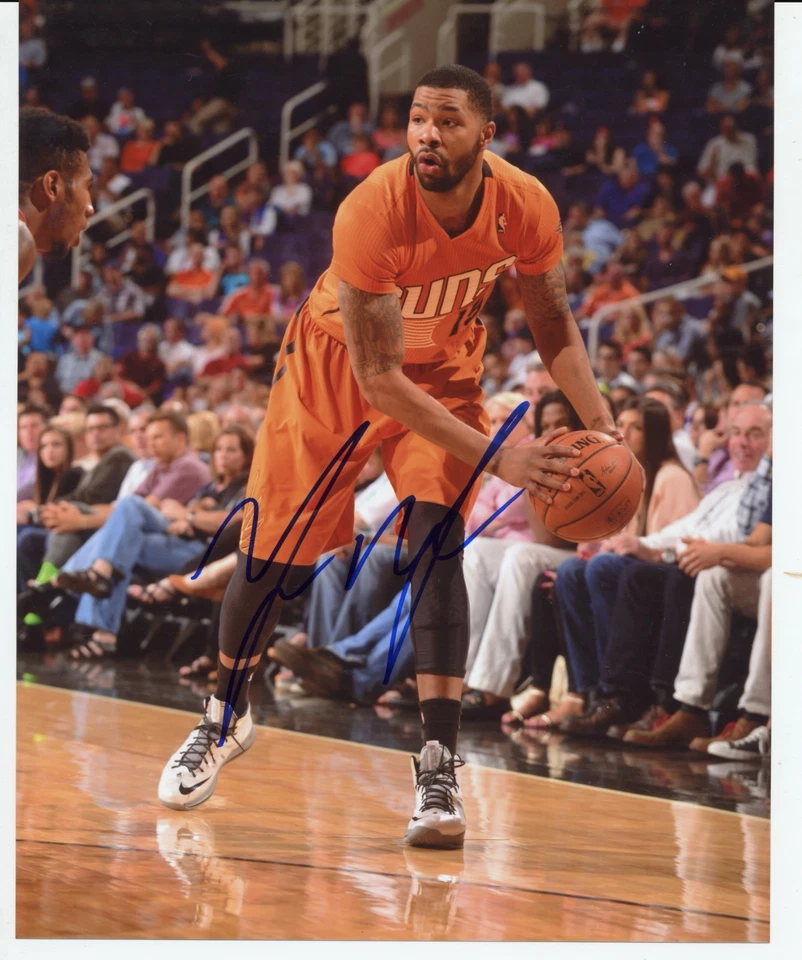 -Marcus Morris- Foto firmada/autógrafo/automática de baloncesto 8x10 de la NBA Phoenix Suns Foto 1 de 1