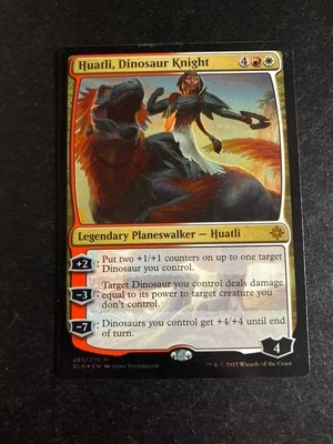 MTG - NM - FOIL - Huatli, Dinosaur Knight - Ixalan - Image 1 of 2