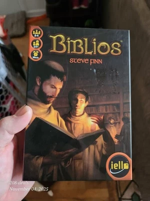 Biblios Board Game by Steve Finn and Iello Card Game NEW - Image 1 of 4