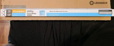 Lote de (5) tubos fluorescentes SYLVANIA 21619 F15T8/CW 15W 18" blanco frío 4200K Foto 1 de 4