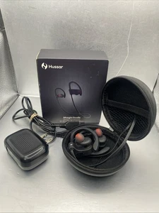 Headphones, Hussar Magicbuds Bluetooth Wireless with Mic, IPX7 Waterproof, Black - Picture 1 of 13