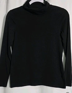 Talbots Womens Turtleneck by  Petite Lightweight Black - Picture 1 of 7