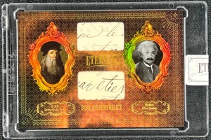 Albert Einstein / Da Vinci 2024 Eternal #/D 79/99 Cut Handwritten Letter Relic - Picture 1 of 6