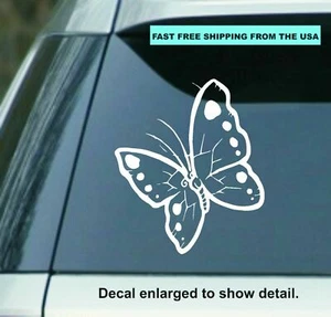 Butterfly 6.5" Vinyl Decal Sticker Perfect for car Laptop Window Wall yeti Cup - Picture 1 of 1