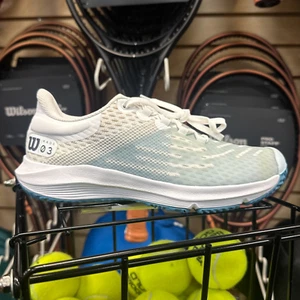 Wilson KAOS 3.0 Scarpe da Tennis All Court Donna (Bianco/Niagara) Taglia 6,5 - Foto 1 di 5