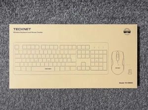 TECKNET Wireless Keyboard and Mouse Set, Ergonomic 2.4G Cordless TK-KM003 - Picture 1 of 4