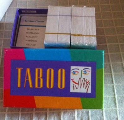 MB Game 1993 Version Taboo Games Original Box Christmas Gift Family Fun VGC - Image 1 of 4