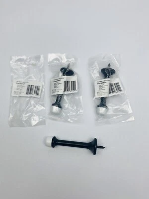 Lote de 3, 9606836 / HDS21US19 3" Zócalo Montaje Zócalo Tope de Puerta - Negro Mate Foto 1 de 4