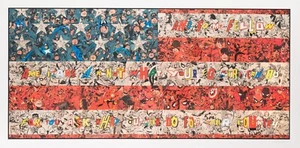 Ben Turnbull American flag collage print - Picture 1 of 3