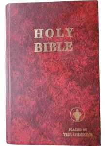 The Gideons Holy Bible. Hardback. Hotel /Motel Verison. 1978. Red Leather Look - Picture 1 of 7