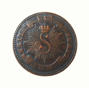 Rare 1832 Baden 1 Kreuzer Charles Leopold Frederick Commemorative issue Germany - Picture 1 of 7