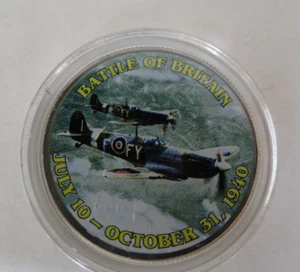 BATTLE OF BRITAIN 1940 - US HALF DOLLAR COIN- IN COIN CASE !!!! - Picture 1 of 2